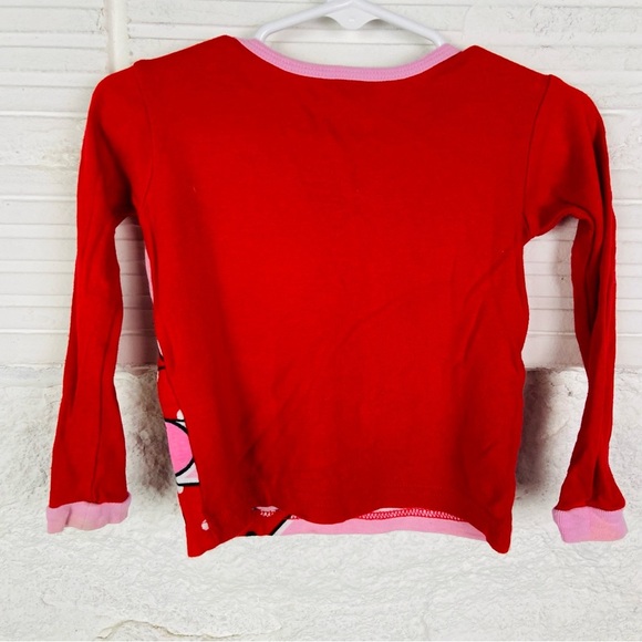 Disney Minnie Mouse Sweet Dreams Pink and Red Long Sleeve pajama Tee size 3T - Picture 7 of 10